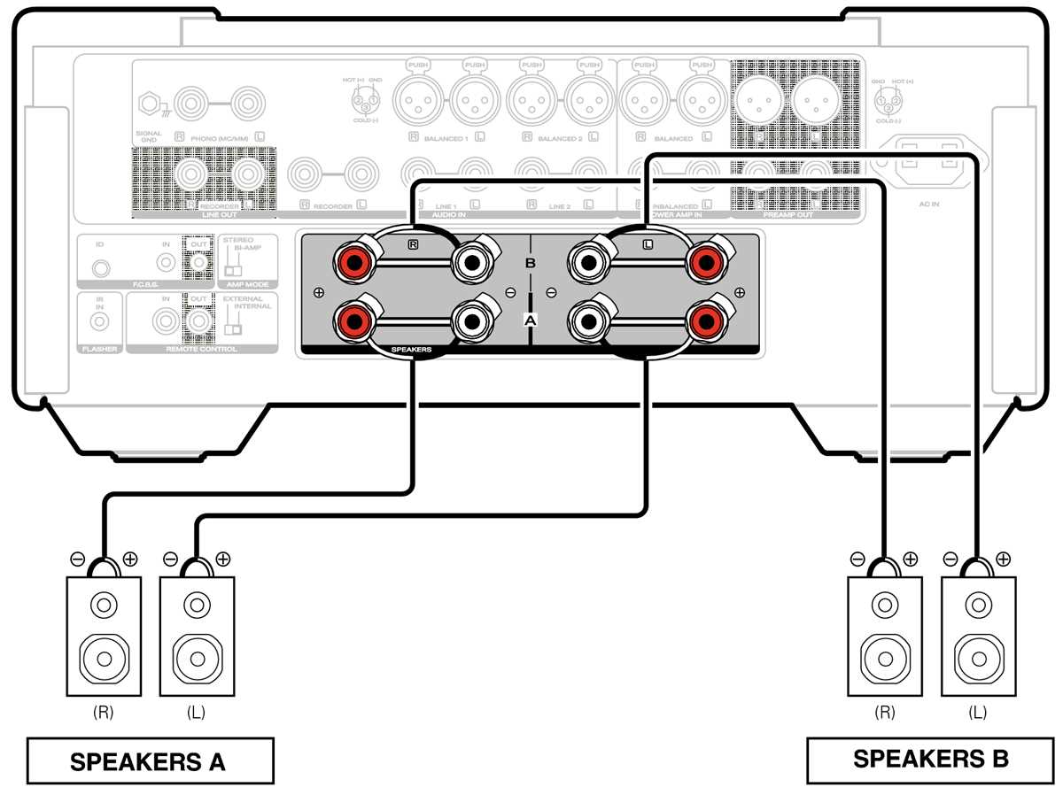 speaker to amp wiring diagram