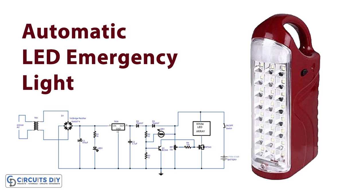 emergency light circuit diagram