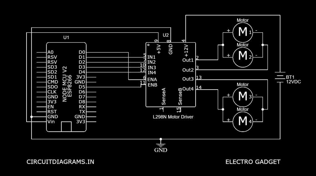 esp8266 circuit diagram