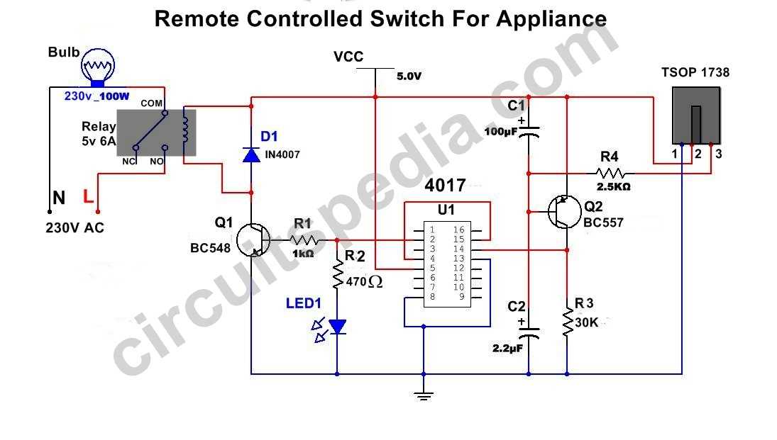 4 channel ir remote control circuit diagram 4 channel ir remote control circuit diagram