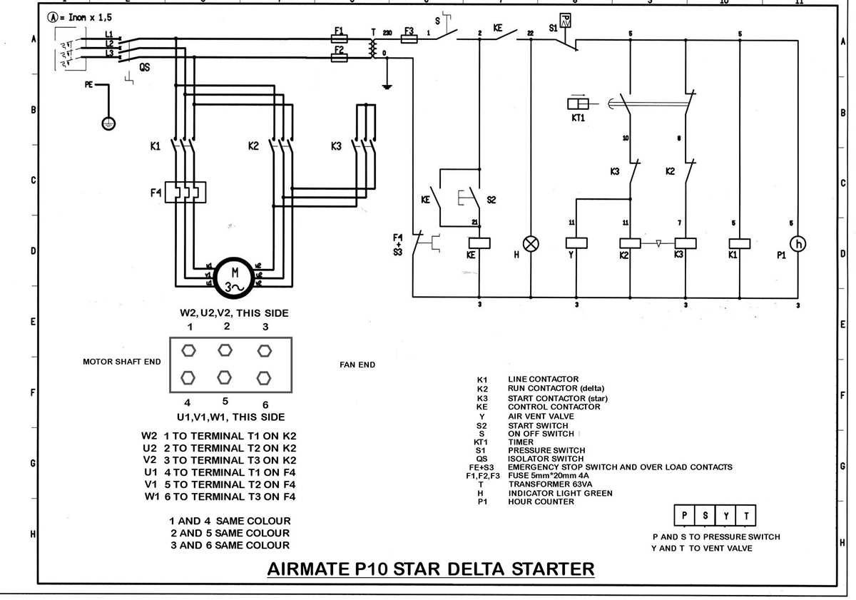 wiring diagram compressor