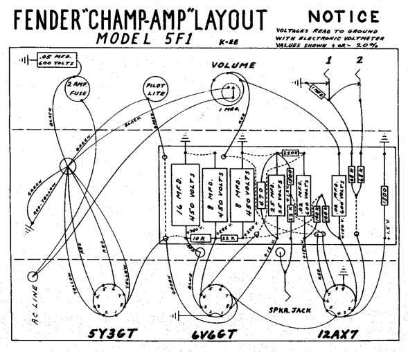 fender champ circuit diagram fender champ circuit diagram