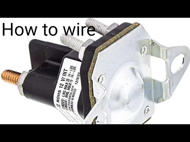 husqvarna starter solenoid wiring diagram
