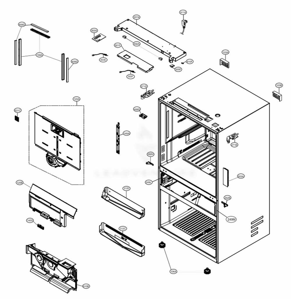 lg refrigerator parts diagram lg refrigerator parts diagram
