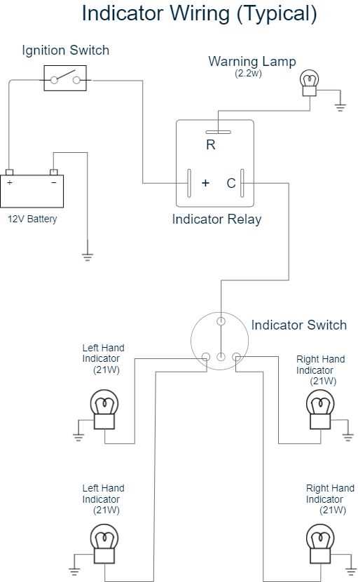 flasher relay circuit diagram