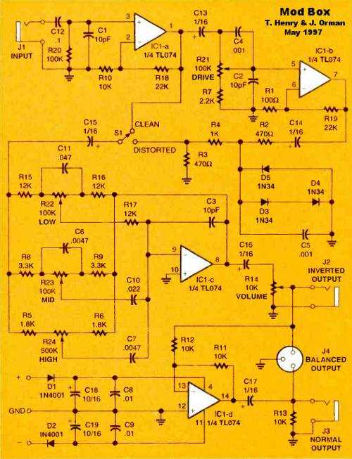 distortion circuit diagram