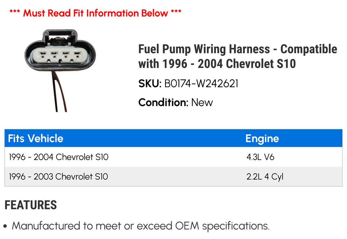 fuel pump wiring harness diagram