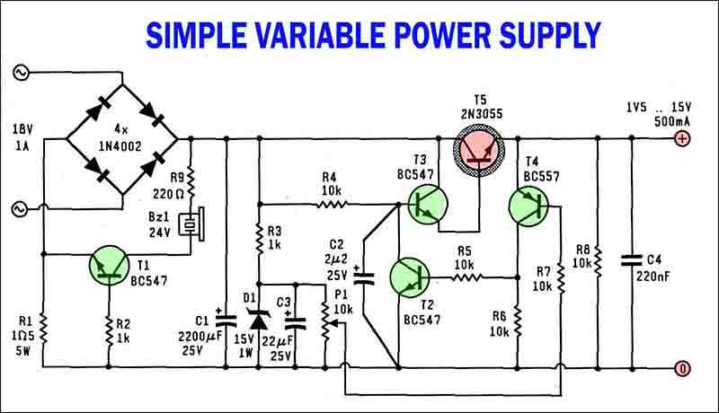 15v dual power supply circuit diagram 15v dual power supply circuit diagram
