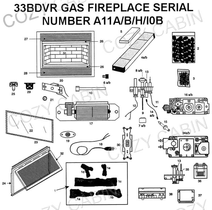 gas fireplace parts diagram gas fireplace parts diagram