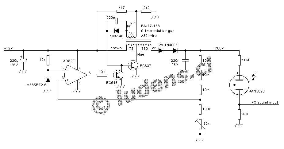 geiger counter circuit diagram