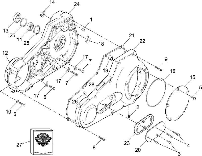 harley primary parts diagram