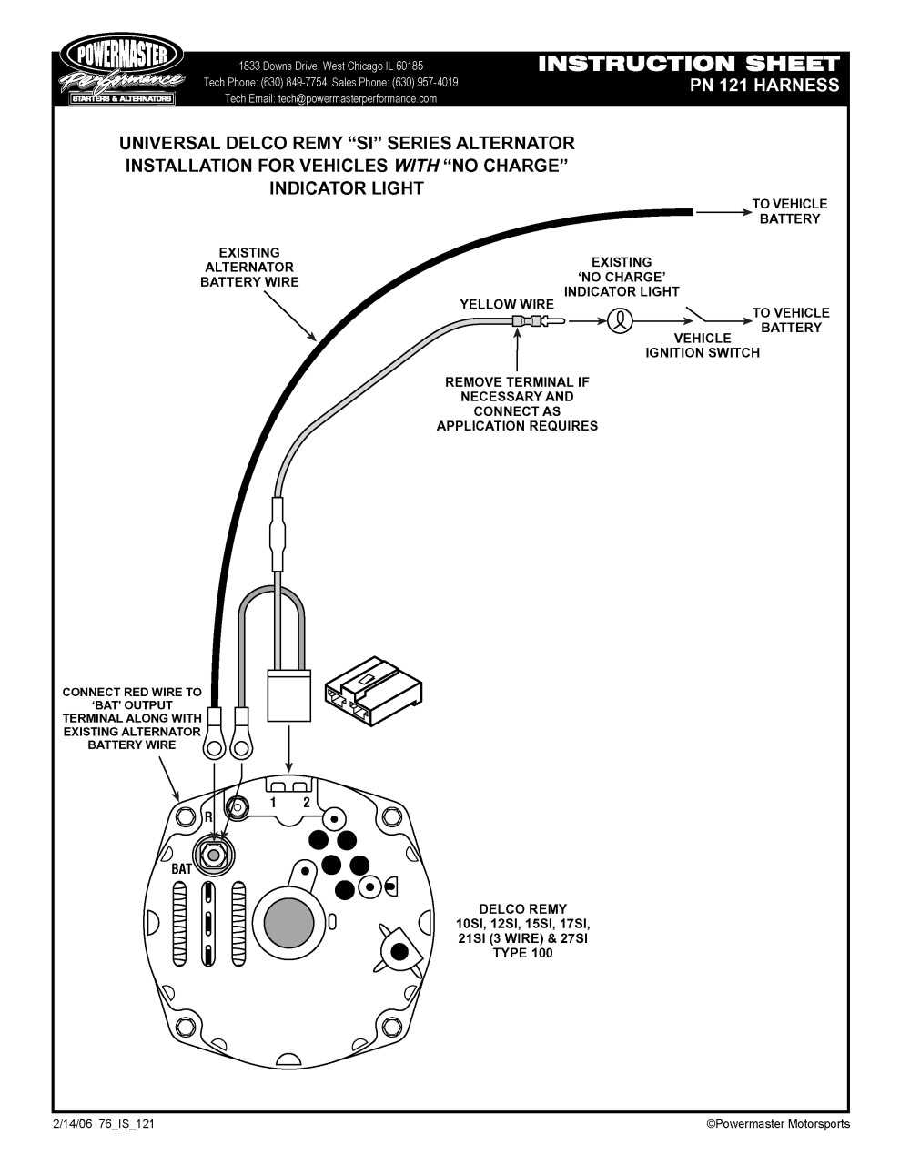 gm alternator wiring diagram 3 wire