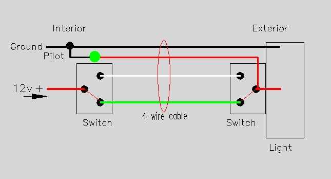 wiring diagram for outside light