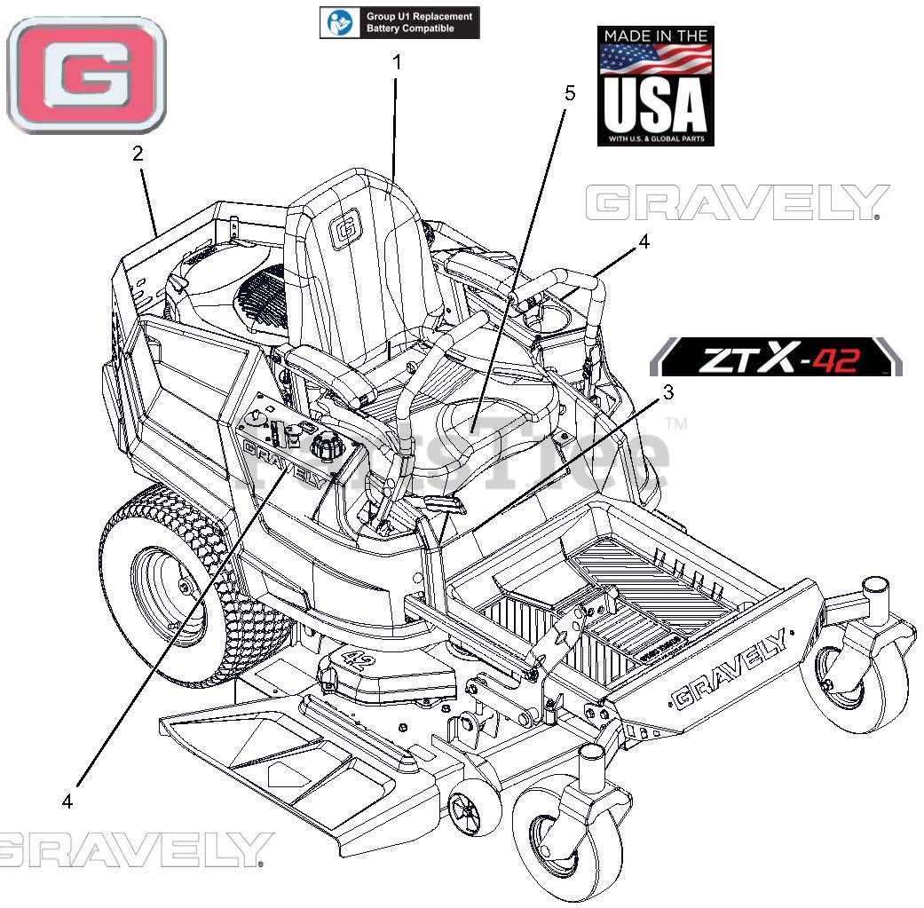 gravely zt 42 parts diagram