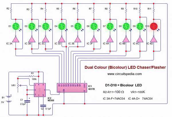 3 channel led chaser circuit diagram 3 channel led chaser circuit diagram