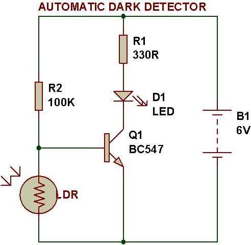 light sensor diagram circuit