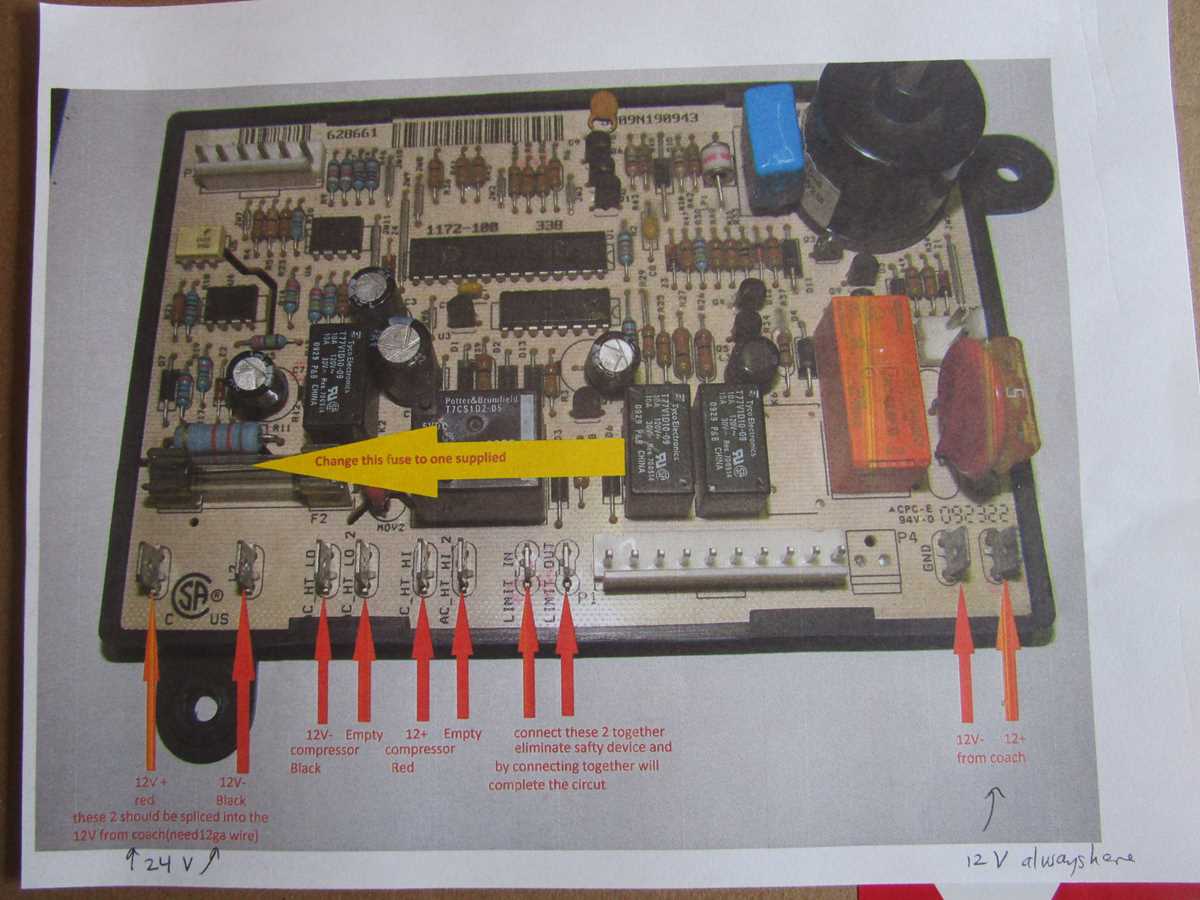 norcold power board wiring diagram