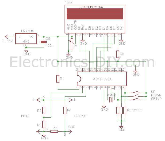 ampere meter circuit diagram