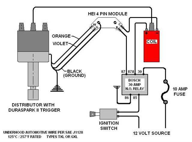 hei distributor wiring diagram chevy 350