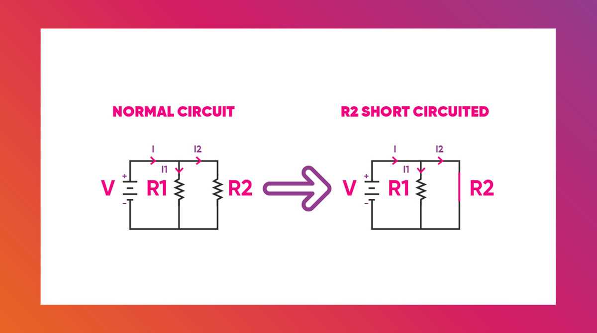 how to identify short circuit in a circuit diagram