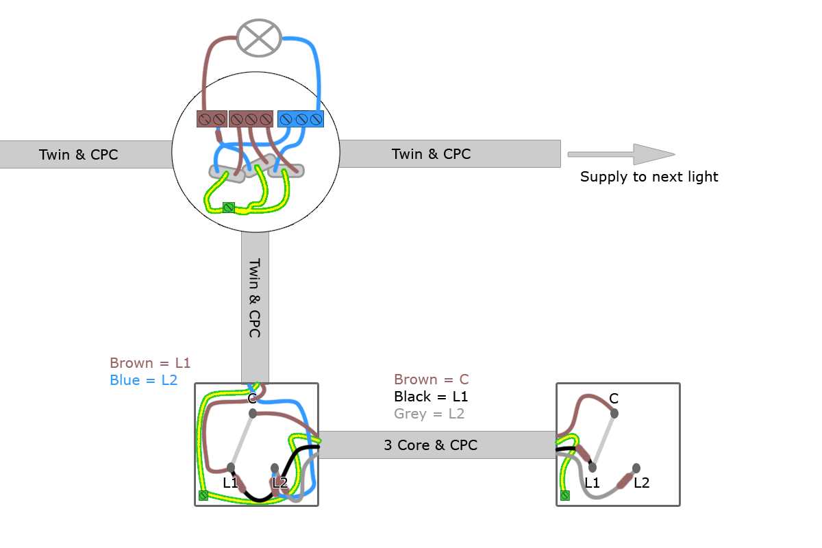 wiring diagram for a two way switch