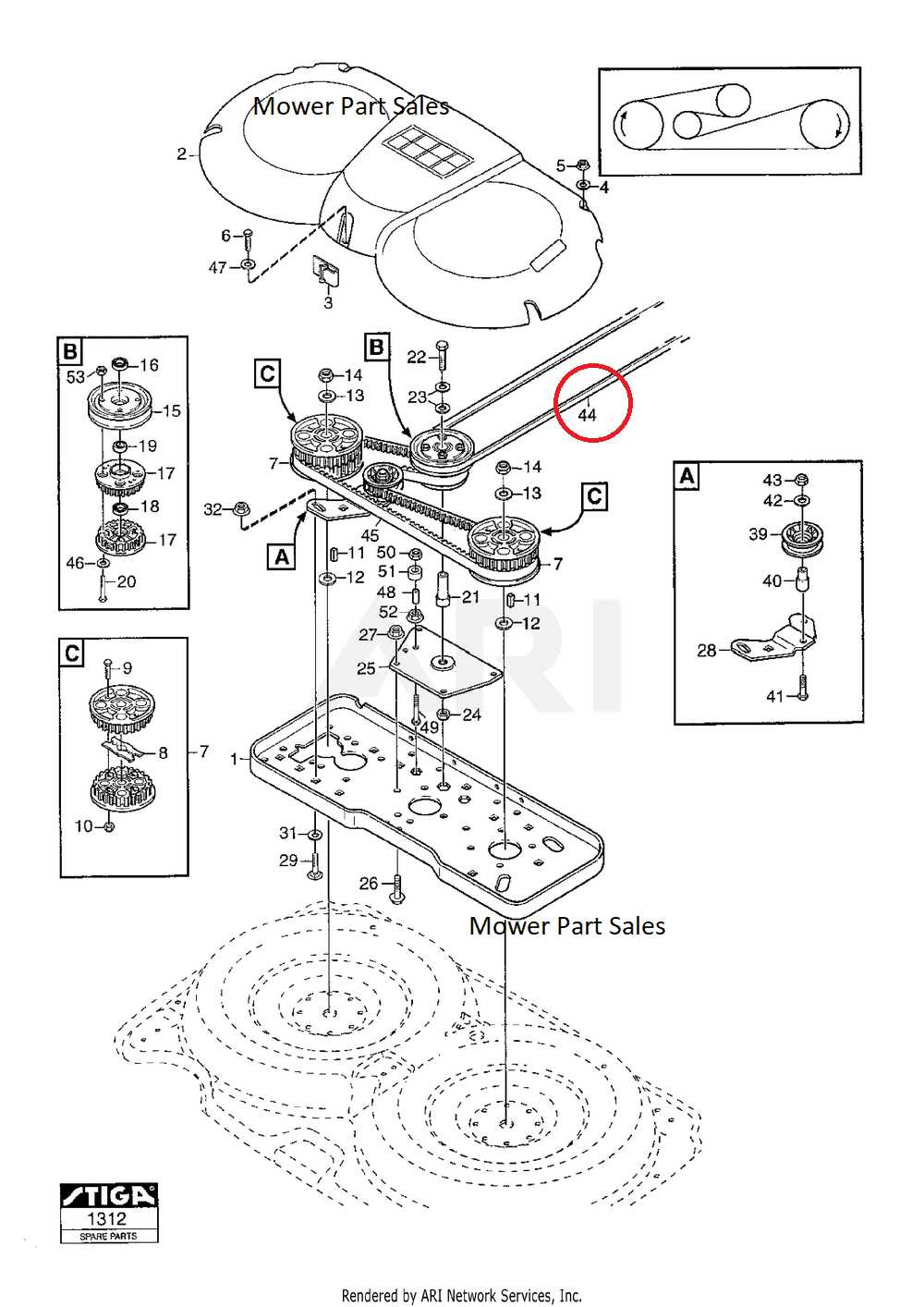 john deere z375r parts diagram