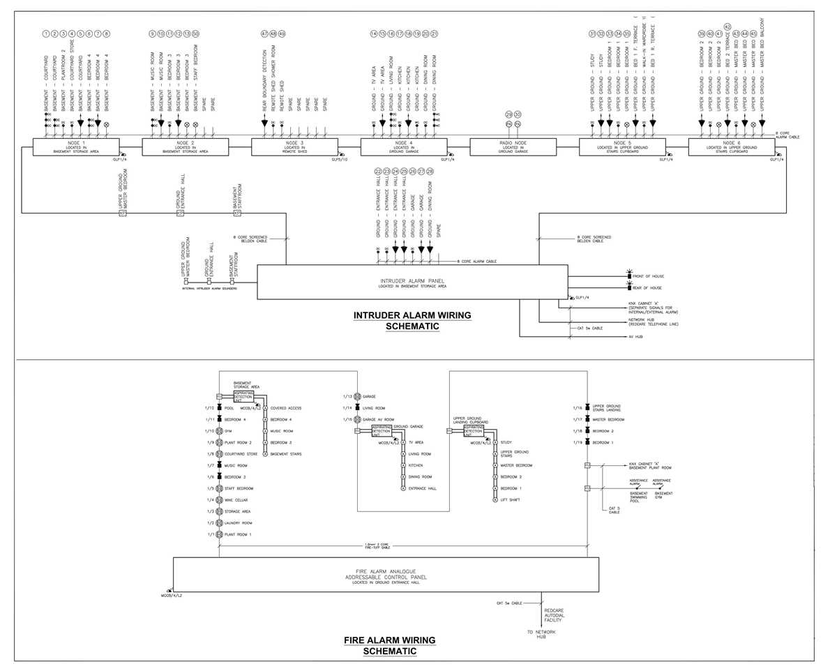 intruder alarm circuit diagram