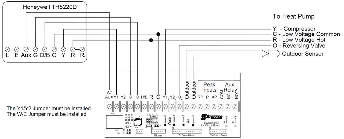 wiring diagram for heat pump