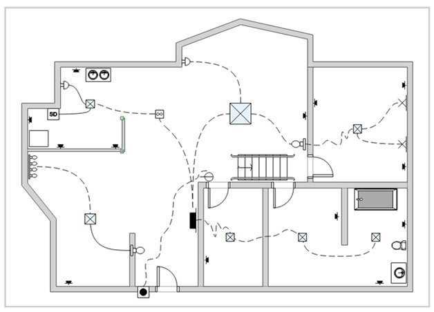 electrical wiring diagram house