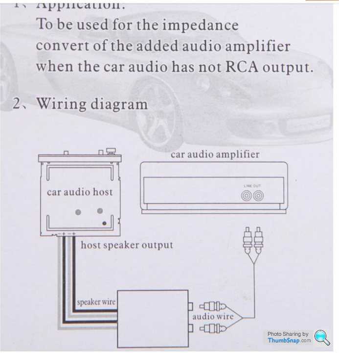 amplifier wiring diagram car audio