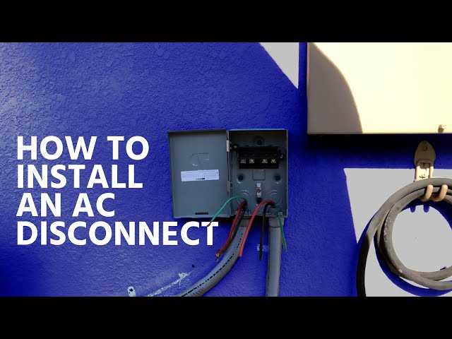 ac disconnect wiring diagram