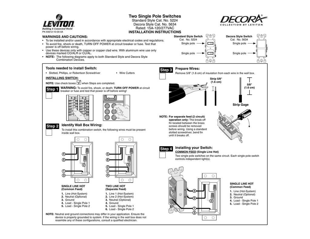 wiring diagram for a single pole switch