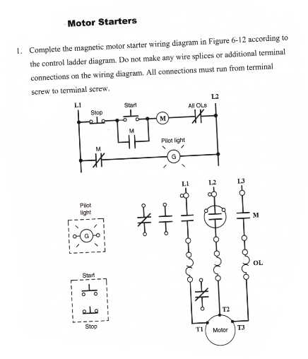 magnetic starter wiring diagram