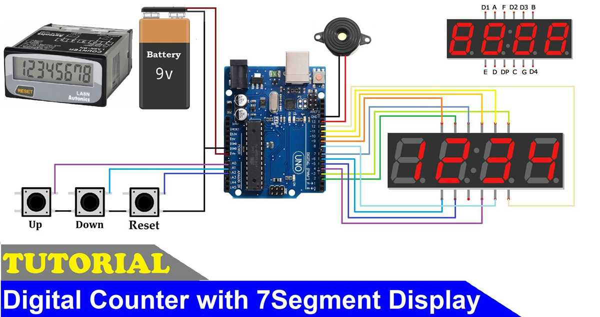 4 digit counter circuit diagram