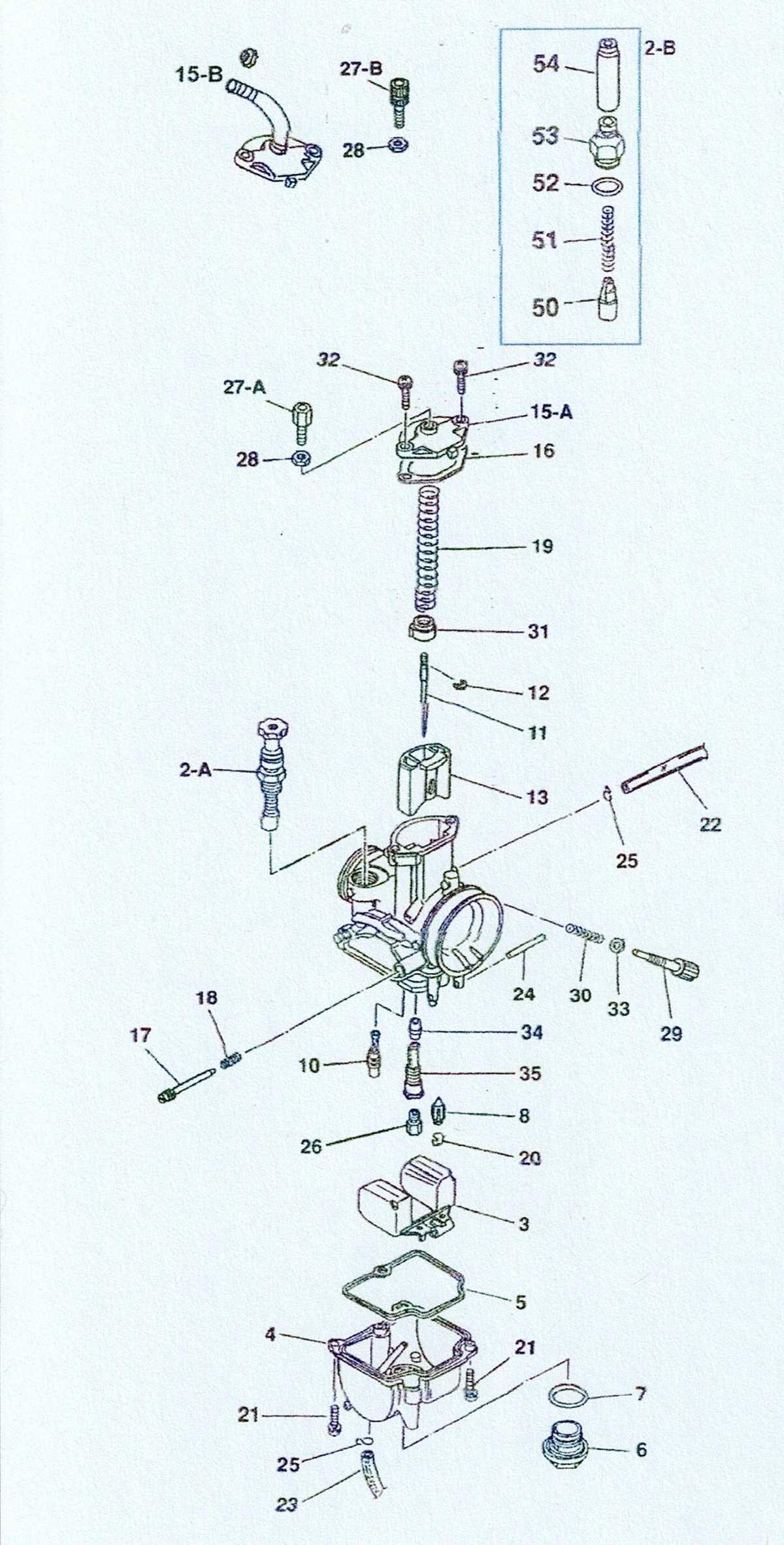 keihin be carb parts diagram