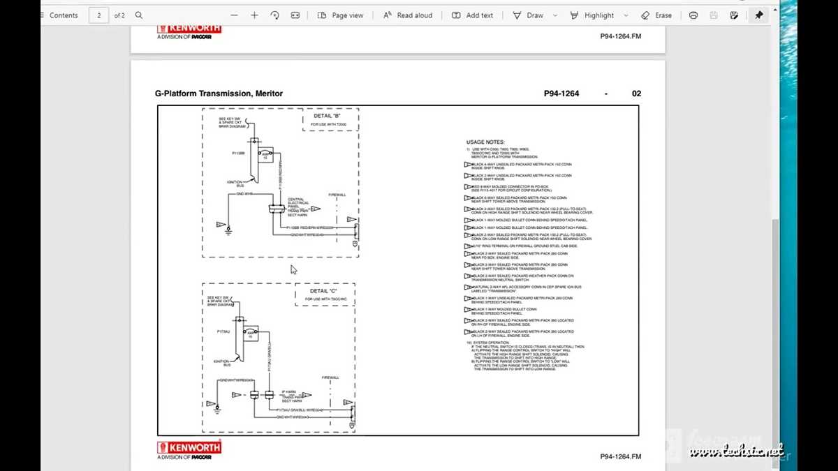 kenworth wiring diagram