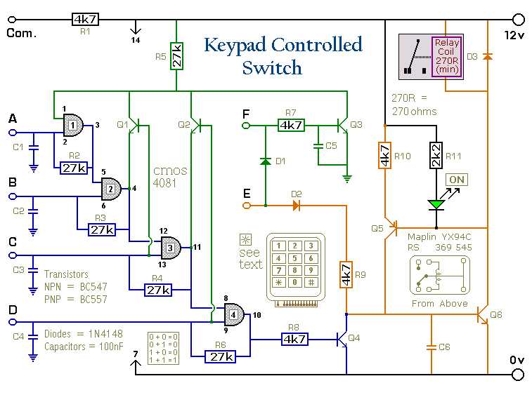 keyboard circuit diagram