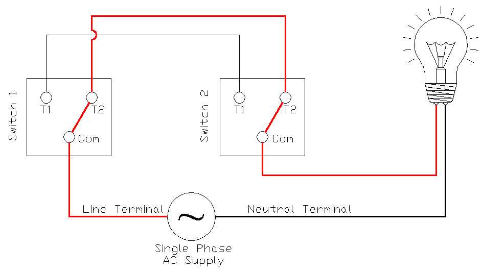 three way switch wiring diagram
