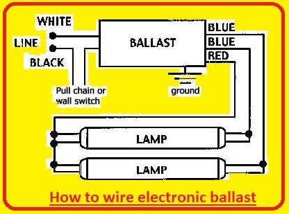 fluorescent tube wiring diagram