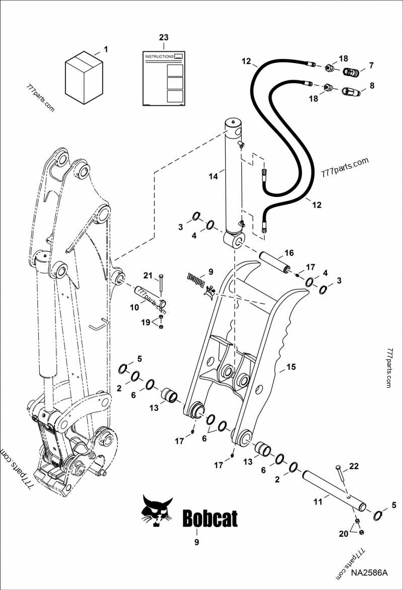 bobcat e42 parts diagram