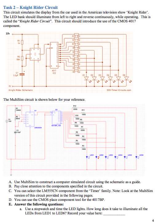 knight rider circuit diagram knight rider circuit diagram