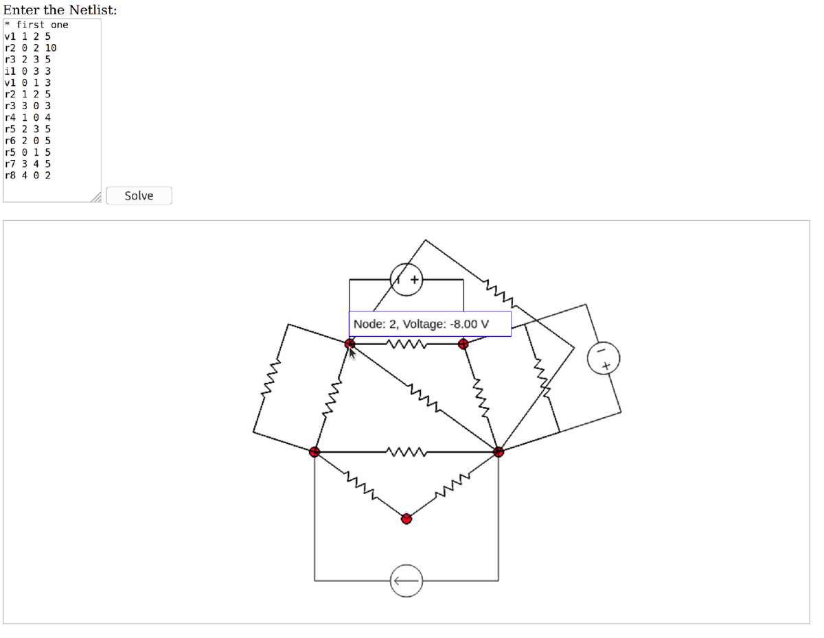 circuit diagram solver