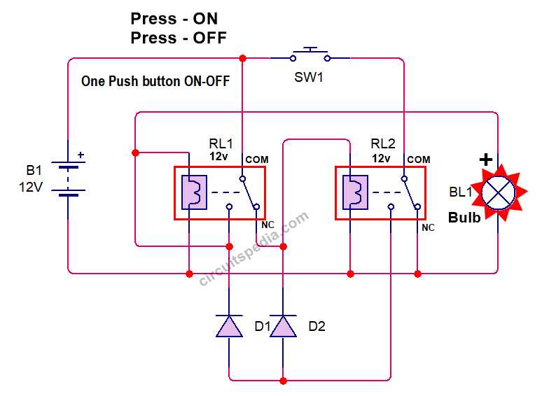 latch switch circuit diagram
