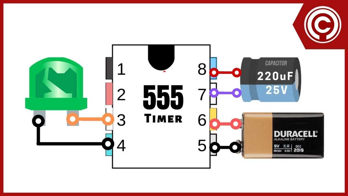 led flasher circuit diagram with 555