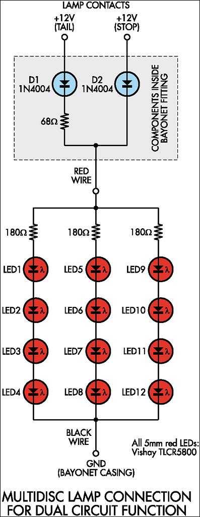 led light bulb circuit diagram