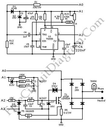 light dimmer circuit diagram