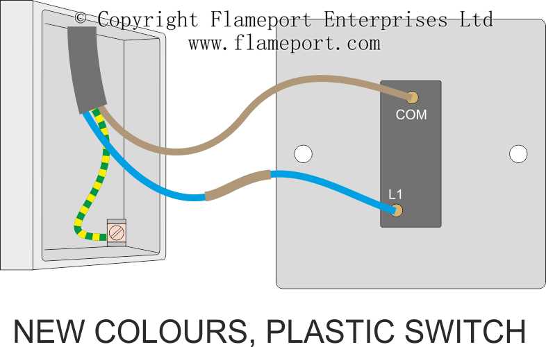 light to switch wiring diagram