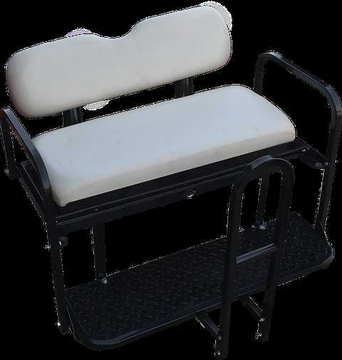 ezgo rear flip seat replacement parts diagram