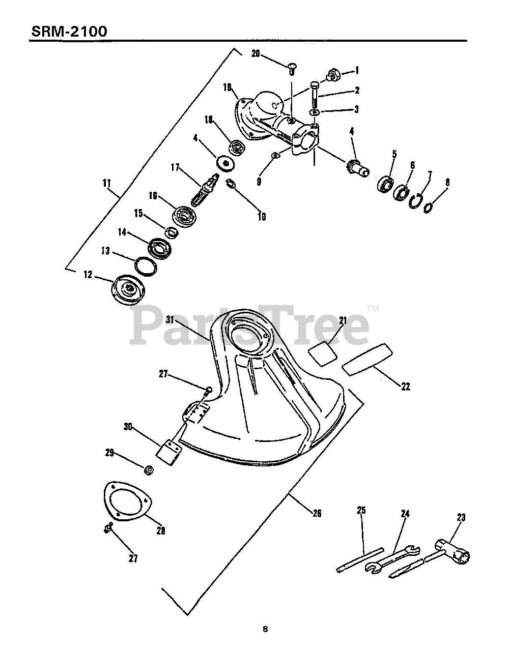 echo srm225 parts diagram