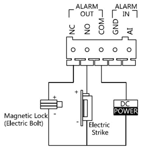 magnetic lock wiring diagram